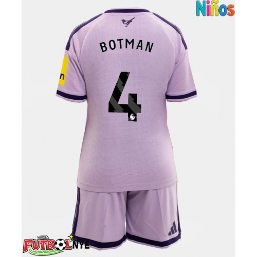 Camiseta Newcastle United Sven Botman #4 Tercera Equipación para niños 2026-27 manga corta (+ pantalones cortos)